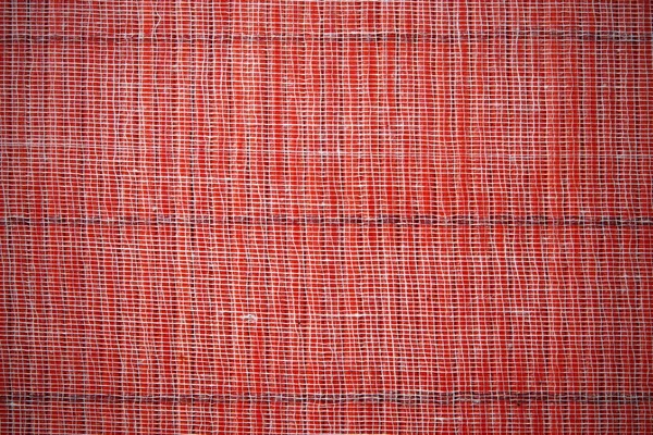 赤い藁のマットのテクスチャ — ストック写真