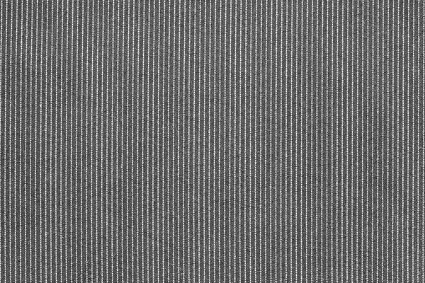 Tekstur af bomuld mørkegrå stof i en strimmel - Stock-foto
