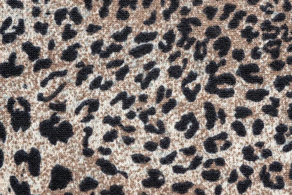 Υφή του με μια λεοπάρδαλη μοτίβο Πλέξιμο υφάσμα — Φωτογραφία Αρχείου