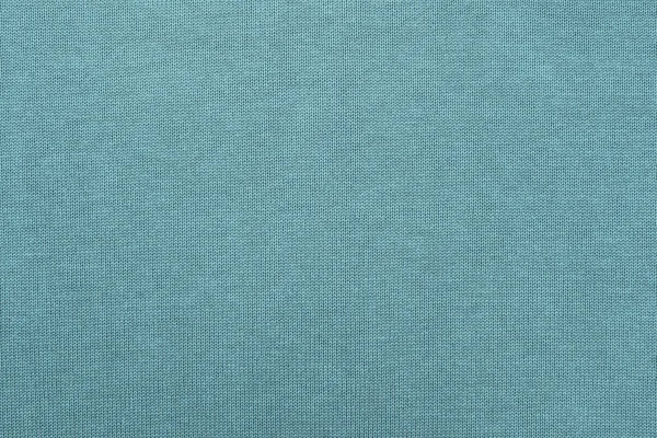 Cotton fabric of turquoise color closeup — Stock Photo, Image