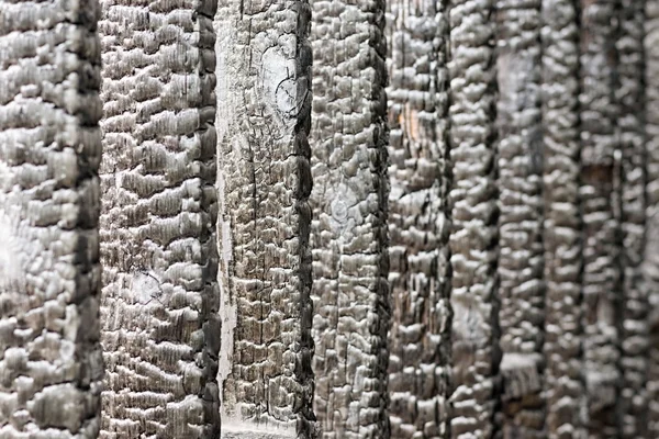 Текстура обожжена деревянными досками — стоковое фото