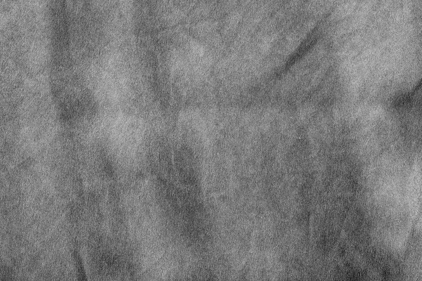 Textur des zerknüllten Seidenstoffs schwarze Farbe — Stockfoto