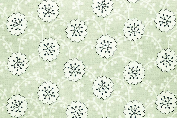 Textured background of cotton fabric green color — Stock Photo, Image