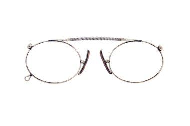isolated eyeglasses closeup on a white background clipart