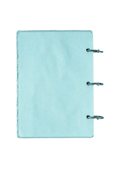 Ανοίξτε το σημειωματάριο με σελίδες του μπλε χρώματος — Φωτογραφία Αρχείου
