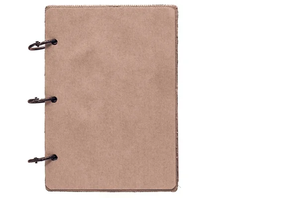 Cuaderno abierto con páginas de color marrón —  Fotos de Stock
