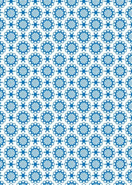 Geleneksel Yeni Yıl kar tanelerinin desenleri. Arkaplansız mavi renkli. Dikey yerleşim. Tasarım elementi. Vektör illüstrasyonu