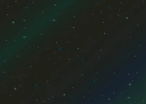 Weltraum Hintergrund Der Weltraum Mit Nebeln Und Sternen Vektorillustration — Stockvektor