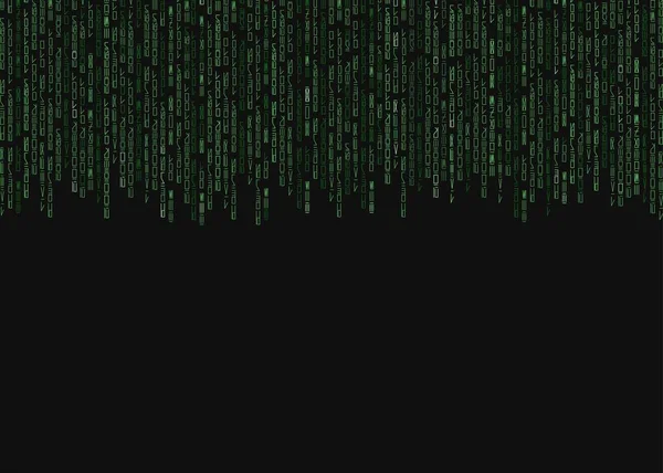 Темно Зеленый Фон Абстрактно Зеленый Код Программы Темном Фоне Пустое — стоковый вектор