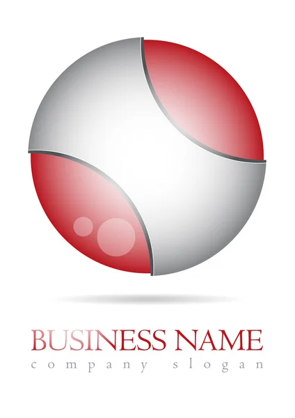 Diseño del globo del logotipo del negocio — Vector de stock