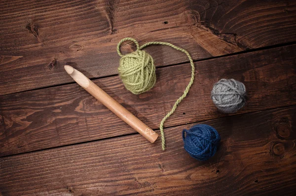 Crochet hooks needles — Stock Photo, Image