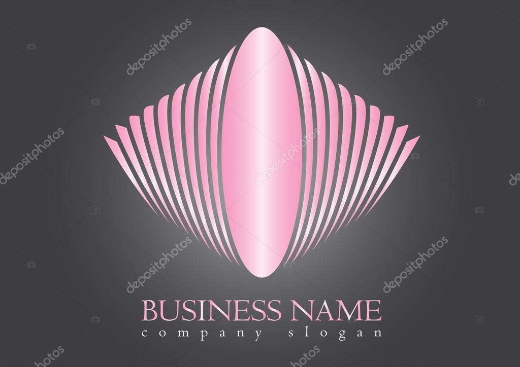 Luxury business logo isolated on dark backgroud