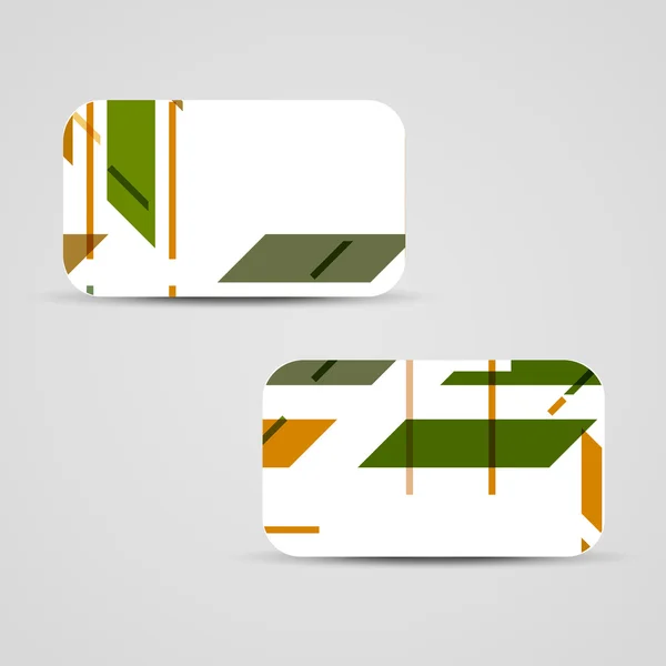 Conjunto de tarjetas de visita vectoriales para su diseño — Vector de stock