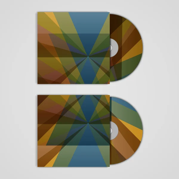 Vektor CD-omslag för din design, abstrakt illustration. — Stock vektor