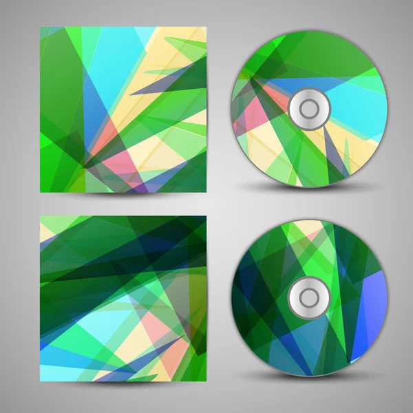 Vector cd cover set for your design — Stock Vector