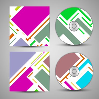 vektör cd kapak tasarımı için ayarla