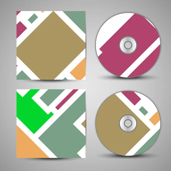 Vector cd cover set for your design — Stock Vector