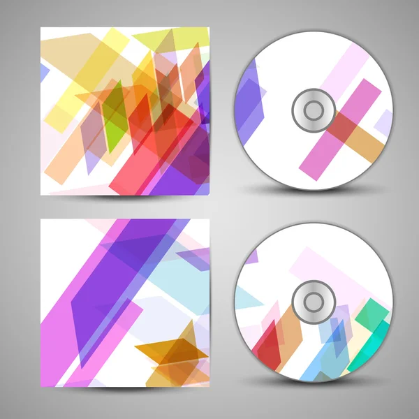 Vector cd cover set for your design — Stock Vector