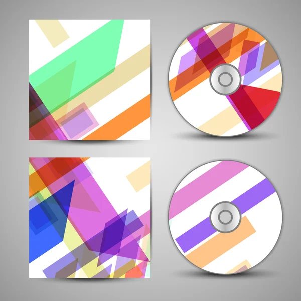 Conjunto de cubierta de cd vectorial para su diseño — Archivo Imágenes Vectoriales