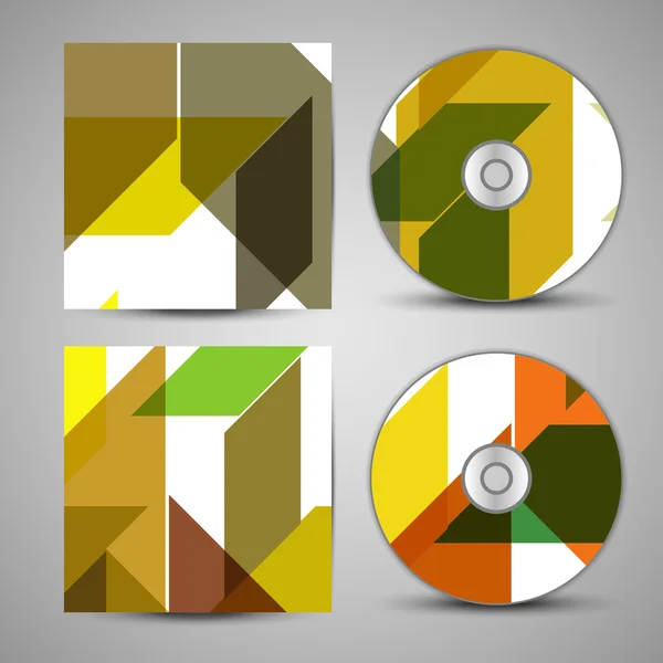 Vector cd cover set for your design — Stock Vector