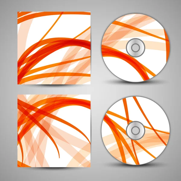 Conjunto de cubierta de cd vectorial para su diseño — Archivo Imágenes Vectoriales