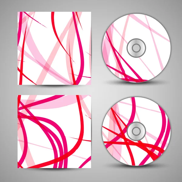 Vector cd cover set for your design — Stock Vector