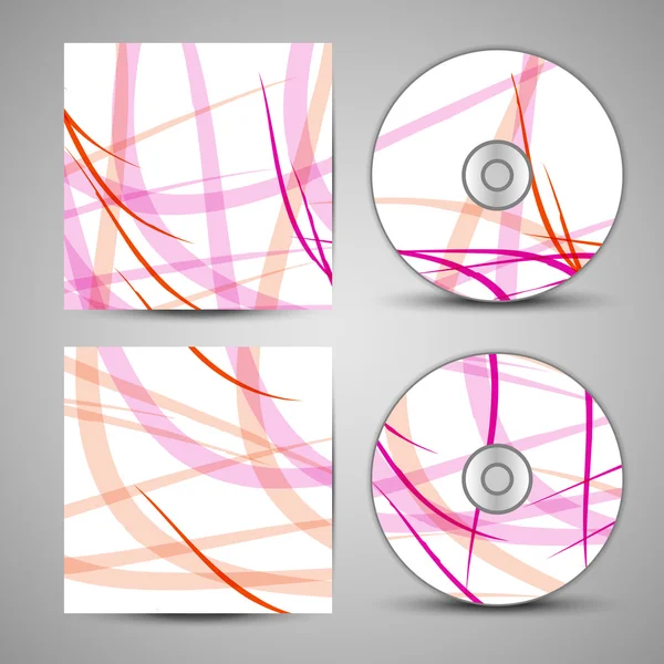 Vektor cd borító beállítása a design — Stock Vector