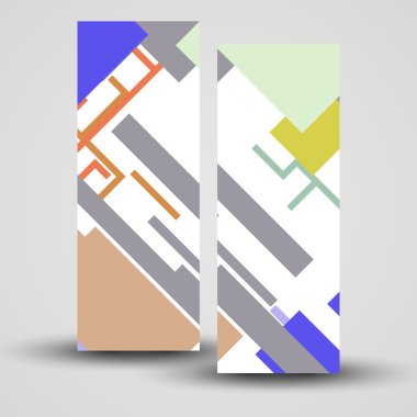 vektörel banner tasarımınız için ayarla