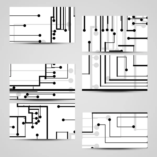 Set de cartes de visite vectorielles pour votre design — Image vectorielle