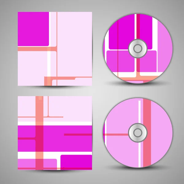 Conjunto de cubierta de cd vectorial para su diseño — Archivo Imágenes Vectoriales