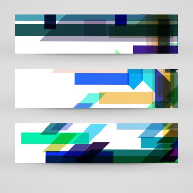 vektörel banner tasarımınız için ayarla