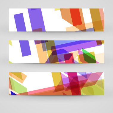 vektörel banner tasarımınız için ayarla