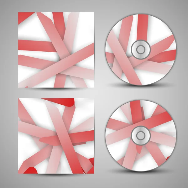 Conjunto de capa de cd vetorial para o seu projeto — Vetor de Stock