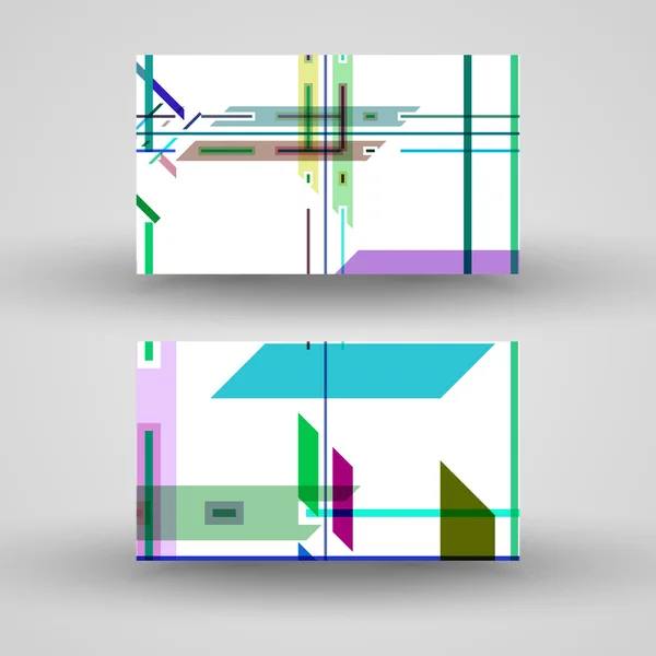 Vektor-Visitenkarten-Set für Ihr Design — Stockvektor
