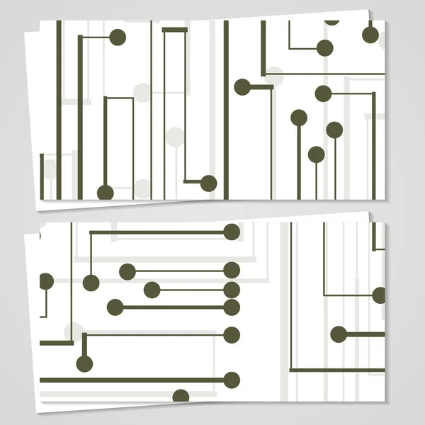 Set de cartes de visite vectorielles pour votre design — Image vectorielle