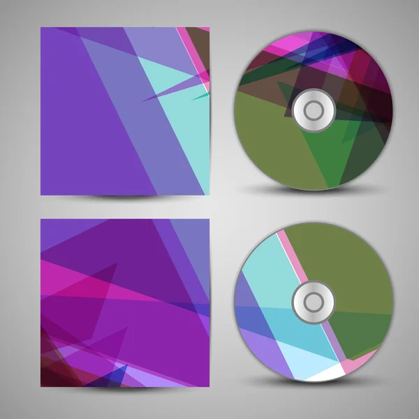 Conjunto de cubierta de cd vectorial para su diseño — Archivo Imágenes Vectoriales