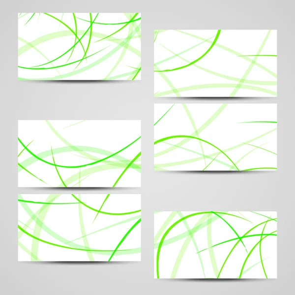 Conjunto de tarjetas de visita vectoriales para su diseño — Vector de stock