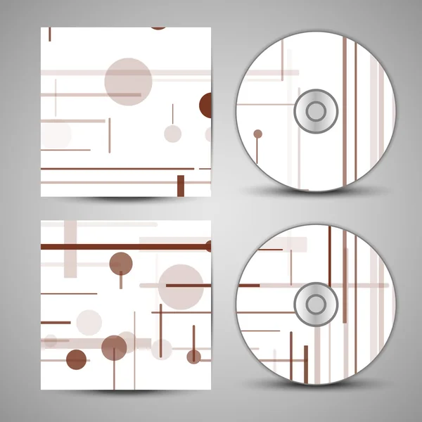 Vector cd cover set for your design — Stock Vector