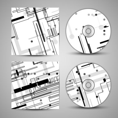 vektör cd kapak tasarımı için ayarla