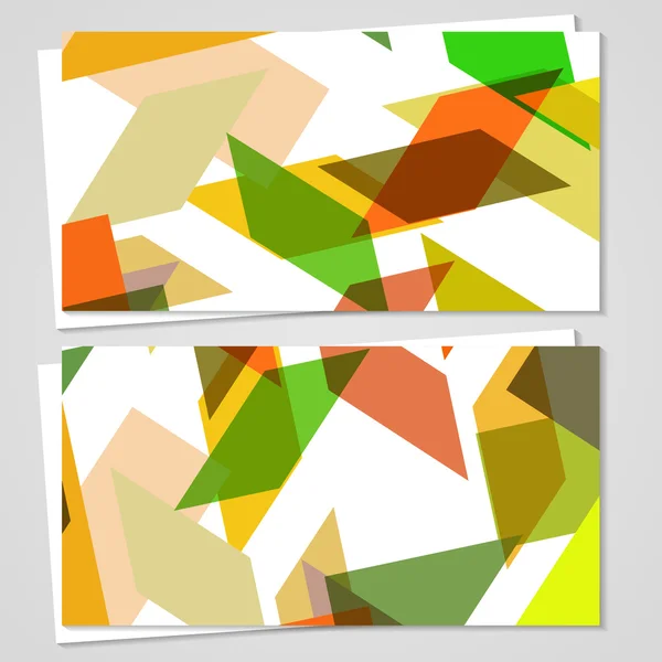 Conjunto de tarjetas de visita vectoriales para su diseño — Archivo Imágenes Vectoriales