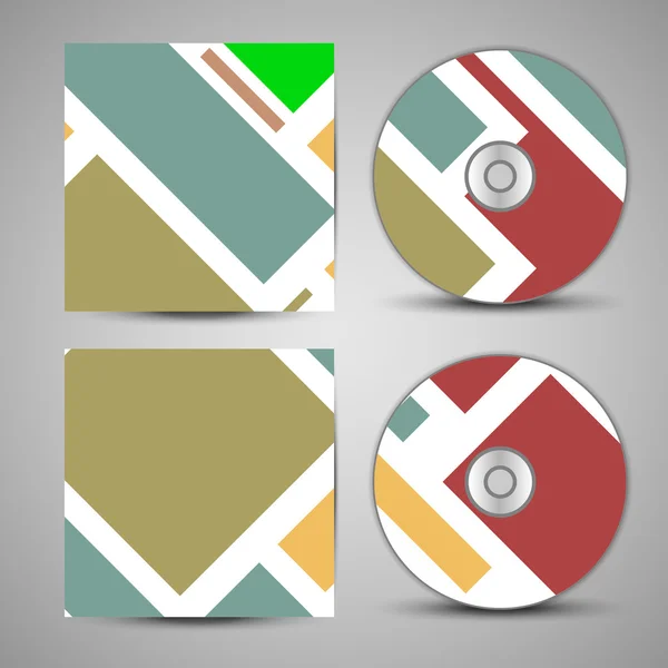 Conjunto de cubierta de cd vectorial para su diseño — Archivo Imágenes Vectoriales