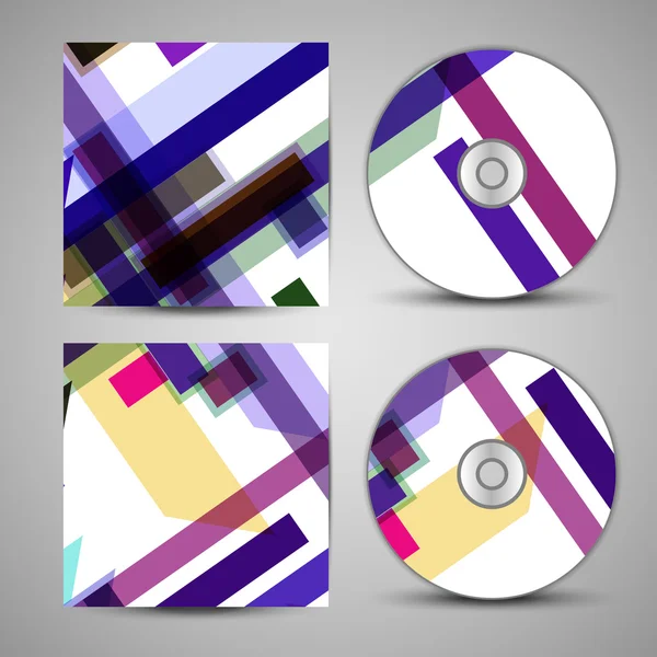 Conjunto de cubierta de cd vectorial para su diseño — Archivo Imágenes Vectoriales