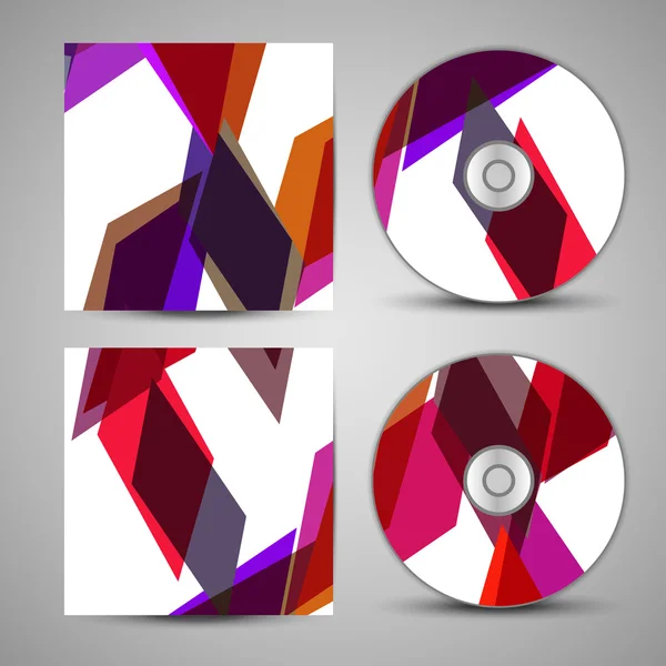 Conjunto de cubierta de cd vectorial para su diseño — Vector de stock