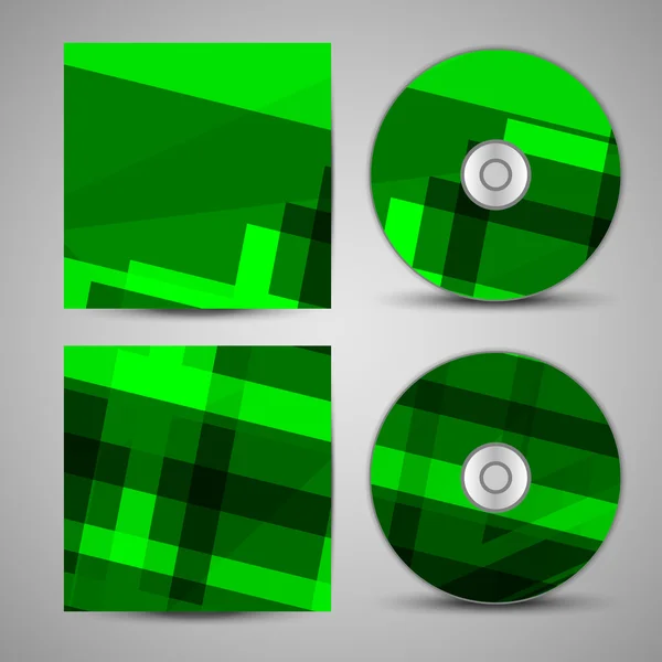 Conjunto de cubierta de cd vectorial para su diseño — Vector de stock