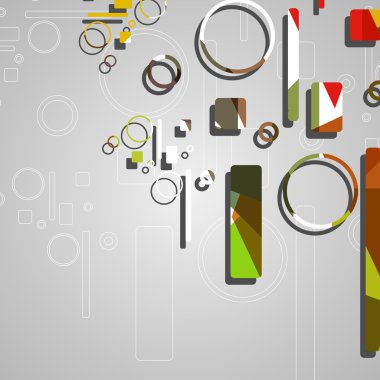 Renkli soyut çember arkaplanı