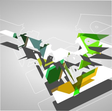 fütüristik arka plan, geometrik şekil.