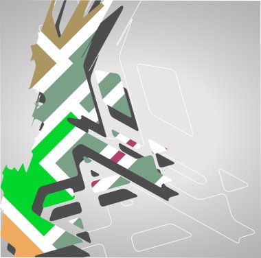 fütüristik arka plan, geometrik şekil.