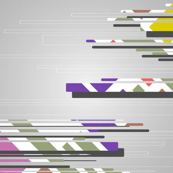 Formas geométricas futuristas abstractas — Vector de stock