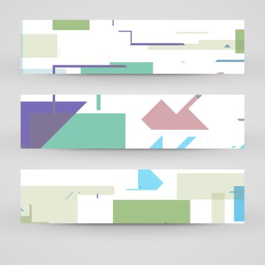 vektörel banner tasarımınız için ayarla