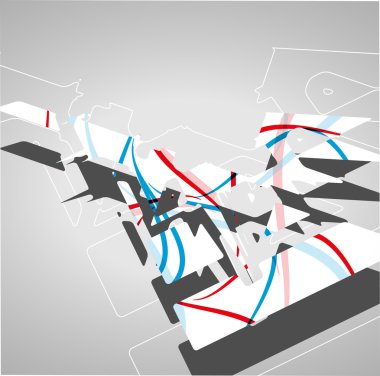 fütüristik arka plan, geometrik şekil.